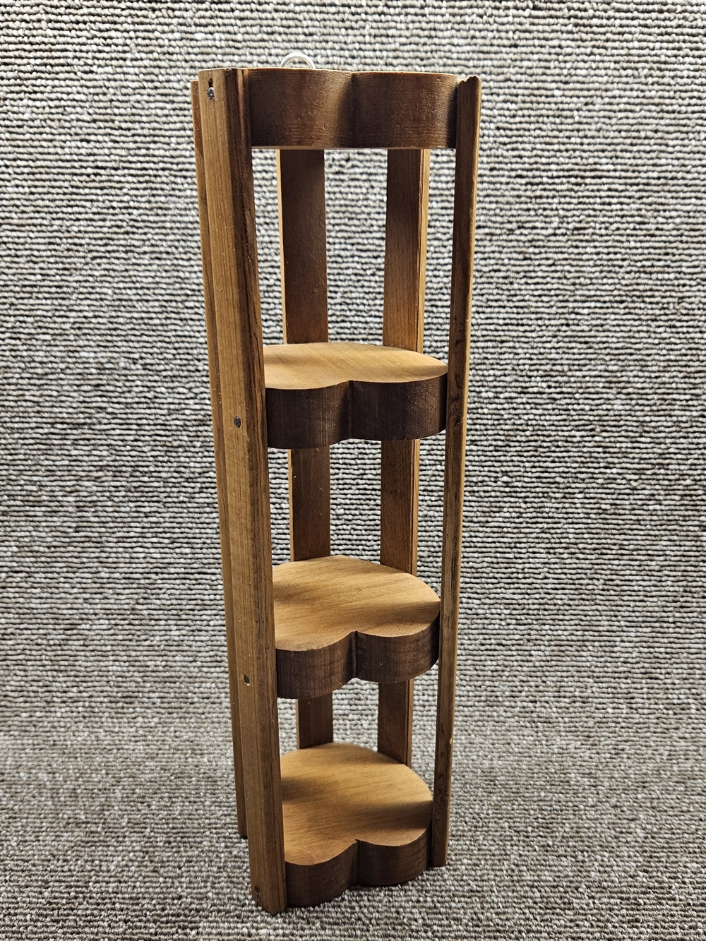 Wooden 3-Tier Wall Shelf - Brown